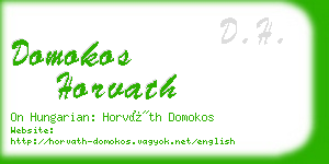 domokos horvath business card